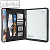 Wedo Schreibmappe "Elegance", DIN A4, Kunstleder/Nylon, schwarz, 585401
