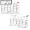 Herlitz Tafelkalender DIN A4, 6 Monate/1 Seite, 250 g/qm, rot/schwarz, 300006852