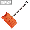 Schneeschieber mit Metallstiel, (L)1.350 x (B)550 mm, Metall/Kunsstoff