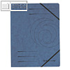 Herlitz Eckspanner "easyorga" DIN A4, 355 g/m² Karton, blau, 5 Stück, 11387180