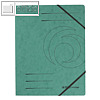 Herlitz Eckspanner "easyorga" DIN A4, 355 g/m² Karton, grün, 5 Stück, 972471