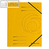 Herlitz Eckspanner "easyorga" DIN A4, 355 g/m² Karton, gelb, 5 Stück, 11387164
