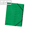 Herlitz Ordnungsmappe easyorga 12 F?cher, DIN A4, gr?n, 10843332