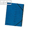 Herlitz Ordnungsmappe easyorga 12 F?cher, DIN A4, blau, 10843316