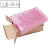 antistatische Luftpolsterfolie, 2-lagig, 600 mm x 100 m, PE/Antistatikum, rosa