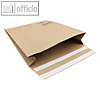 E-Commerce Faltenversandtasche, haftkleb., 380x480 mm, Spitzboden, braun, 200 St