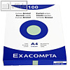Exacompta Karteikarten DIN A4, blanko, Papier 205 g/qm, gr?n, 100 St?ck, 13346E