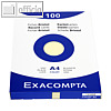 Exacompta Karteikarten DIN A4, blanko, Papier 205 g/qm, gelb, 100 St?ck, 13326E