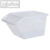 Aufbewahrungsbox mit Klappe, 40 Liter, 395 x 575 x 313 mm, PP, transparent
