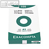 Exacompta Karteikarten DIN A5, liniert, Papier 205 g/qm, wei?, 100er Pack,13808B