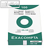 Exacompta Karteikarten DIN A6, liniert, Papier 205 g/qm, wei?, 100er Pack,13809B