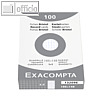 Exacompta Karteikarten DIN A6, kariert, Papier 205 g/qm, weiß, 100er Pack,13209E