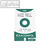 Exacompta Karteikarten DIN A7, liniert, Papier 205 g/qm, wei?, 100 St?ck, 13800B