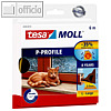 Tesa P-Profil Gummidichtung CLASSIC, 9 mm x 6 m, braun, 05390-00101-00