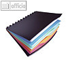 Sichtbuch DURALOOK STYLE A4, 20 H?llen (auswechselbar), Register, schwarz