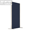 Akustik-Trennwand "Wood Series" - Single, 1 Wand, 107 x 180 cm, Filz/Holz, blau