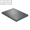 Dokumentenmappe DIN A4, Druckknopf, 20 mm bis 180 Blatt, Karton 350 g/m?, schwar