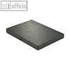 Dokumentenmappe DIN A4, Druckknopf, 30 mm bis 280 Blatt, Karton 350 g/m?, schwar