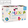 KREUL Fingerfarbe "MUCKI", farbig sortiertes 6er-Set, 6x 50 ml, 23050
