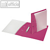 Ringbuch "Diamond", DIN A4, PP, 2 D-Ringe ? 20 mm, pink, 12 St?ck, 1141477