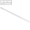 Wandleiste f?r Magnete, 100 x 5 cm, zum Nageln/Bohren, Metall, wei?, 693-10