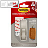 3M Command Metall-Haken, Gr??e: M, 29 x 79 mm, max. 1.3kg, silber, MR02-BNFGN