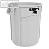 Abfalltonne/-container, 38 Liter, 397 x 435 mm, mit L?ftungskan?len, PP, wei?