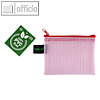 Rei?verschluss-Kleinkrambeutel A7, 92 x 128 mm, EVA, rot-transparent, 10 St?ck