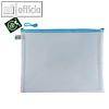 Rei?verschluss-Beutel "Candy-Bag" A6, 128 x 183 mm, EVA, blau-transparent, 10 St