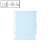 Exacompta Register FOREVER BICOLOR DIN A4, 12-teilig, blau, 1612E