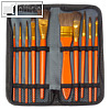 Aquarell-Pinsel-Set aus Ponyhaar, 10-teiliges Rei?verschluss-Etui, K-840002