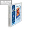 Pr?sentationsringbuch KreaCover DIN A4+, 40 mm, 4-Ringe, transluzent-wei?