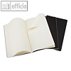 Notizheft Cahier, DIN A6, kariert, Softcover, 32 Blatt, schwarz, 3 St?ck