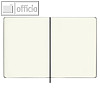 Notizbuch XL - 190 x 250 mm, blanko, Hardcover, 96 Blatt, schwarz, 8051272892710
