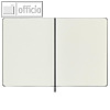 Notizbuch XL - 190 x 250 mm, kariert, Hardcover, 96 Blatt, schwarz