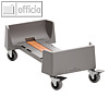 Fahrwagen DURABIN, 60 Liter, 240 x 165 x 495 mm, max. 80 kg, PP, grau, 334037