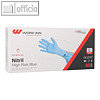 Chemikalienschutzhandschuhe High Risk, Gr??e L, puderfrei, Nitril, blau, 500 St.