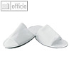 Einweg-Slipper SAFETY, (L)295 mm, offen, Baumwolle/Kunststoff, wei?, 10er Pack