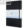 Aquarellnotizbuch, DIN A4, 210 x 297 mm, 200g/qm, Hardcover, schwarz, 30 Blatt