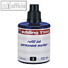 Edding Nachfülltusche T 100, permanent, blau, 100 ml, 4-T100003