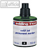 Edding Nachfülltusche T 100, permanent, grün, 100 ml, 4-T100004