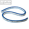 Flexibles Kurvenlineal, L400 mm (16"), mm/cm/Zoll-Angaben, Kunststoff, wei?/blau