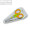 Wedo Kinderschere "Soft-Kid", rund, 11.5 cm, für Linkshänder, grün/orange, 77951