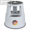 Wedo Rollhocker "SuperStep", (H)428 mm, max. 150kg, Kunststoff, lichtgrau,212337