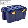 Aufbewahrungstruhe BANKERS BOX, 40 Liter, 590 x 390 x 330 mm, Deckel, PP, blau