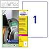 Averyzweckform Ultra Resistente Folien Etiketten 210 x 297 mm