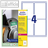Averyzweckform Ultra Resistente Folien Etiketten 99.1 x 139 mm