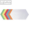 Moderatorenkarten - Rhombus, 20,5 x 9,5 cm, selbstklebend, 6 Farben, 300 St.