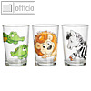 Ritzenhoff & Breker Trinkglas HAPPY ZOO, 205 ml, (H)110 mm, 3er Set, 811377