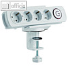 LogiLink Klemmhalterung f?r Steckdosenleisten, ABS/Stahl, wei?, KAB0067